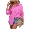 Autumn Wrinkle Fabric Casual Long Sleeved Shirts