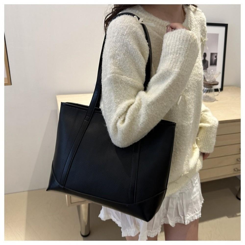 Handbag PU  Tote Bag Korean Style Ladies Commute Bag Elegant Women Shoulder Bag  Office Worker