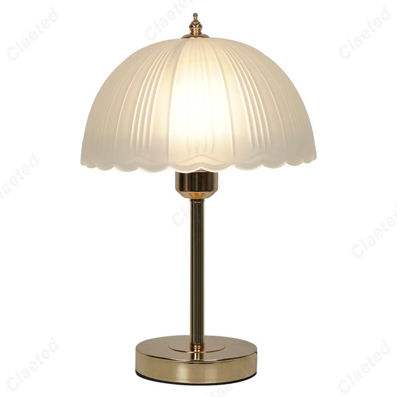 Creative New LED Glass Small Table Lamp Living Room Study Bedroom Bedside Atmosphere Decorative Lighting