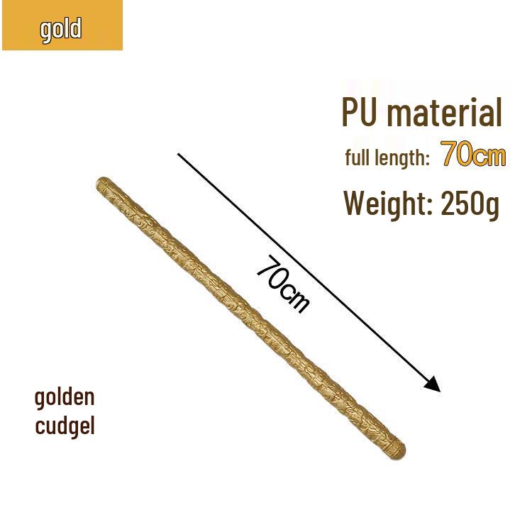 Black Myth: Wukong Figurine with Golden Cudgel - 1 Meter PU Craft Ornament