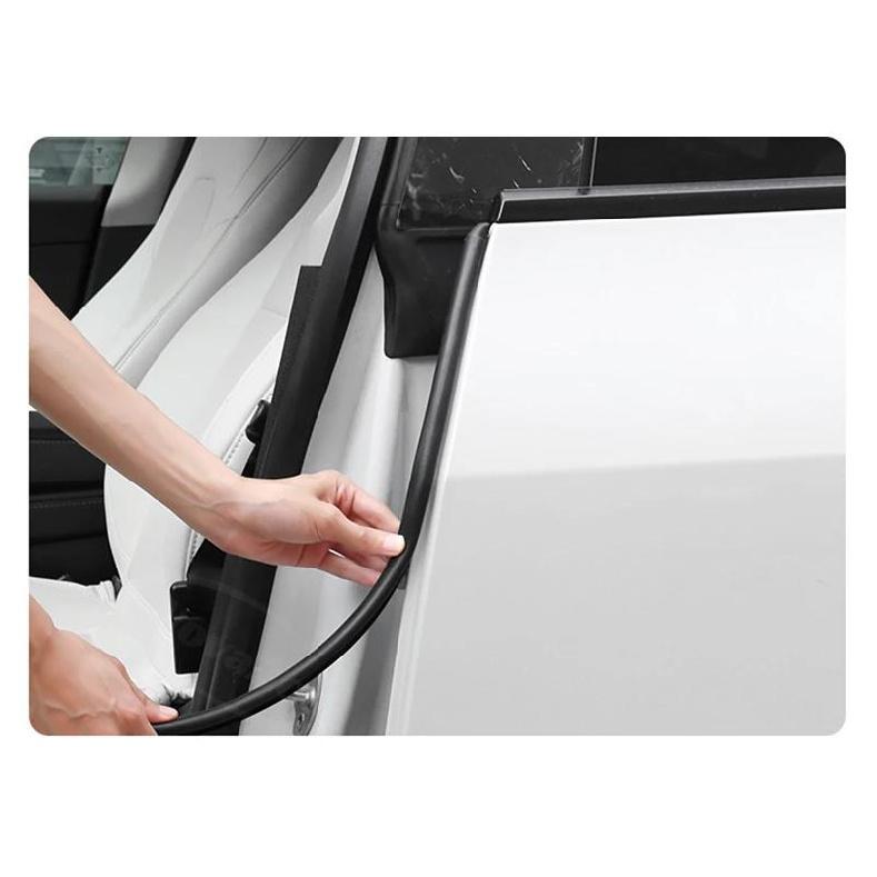 Car Door Seal Strip for Tesla Model Y Juniper Model 3 Highland 2025 Front and Rear Door Waterproof Rubber Noise Reduction Part Heat Shields 2