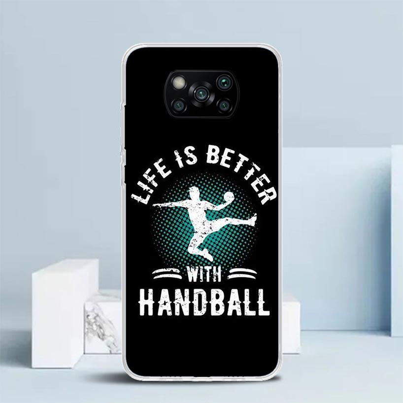 Handball Sport Phone Case For Xiaomi Poco F7 Ultra X5 X6 X7 Pro M7 Redmi 15C 15 13C 13 12C 12 10C 10 10A 9 9C 9A 9T Cover Poco X