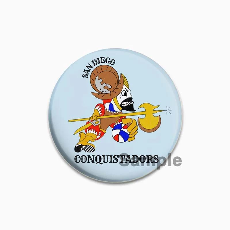 32/44/58mm Funny Cartoon Round Tinplate Pin Brooches Clothes Bag Decor Snap-in Badge Fashion Jewelry Gift
