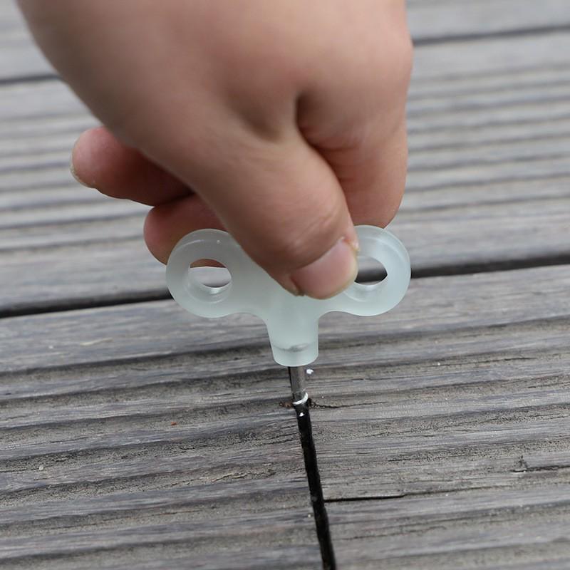 Stainless Steel Luminous Screw Peg for Camping Tents