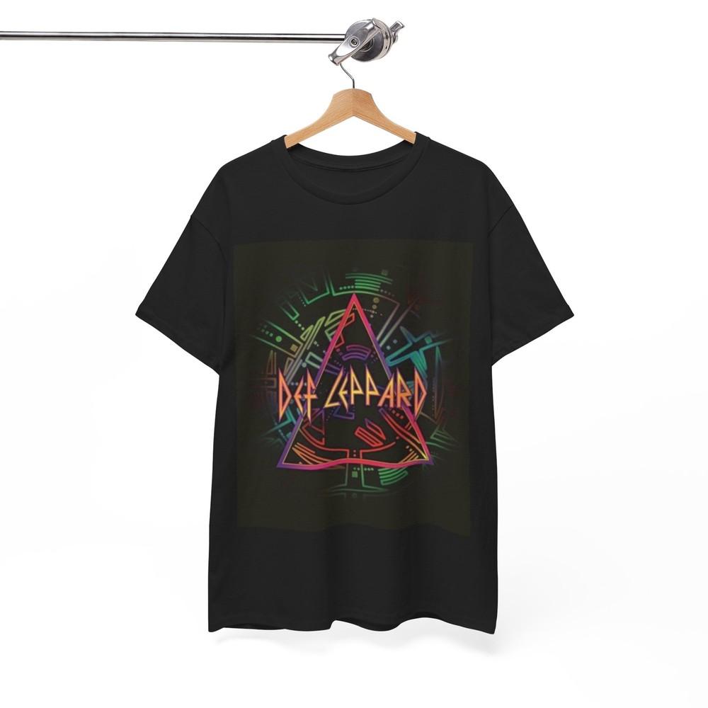 Def Leppard Tshirt Vintage Rock Band Merch Retro Unisex Heavy Cotton Tee XL