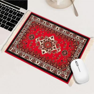 Persian Mouse Pad Exquisite Printing Computer Table Mat Retro Tassel Mouse Pad  Office