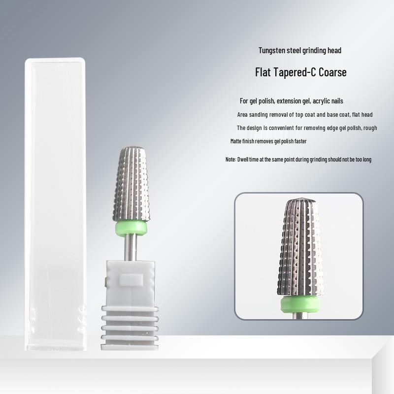 Nail Art Tungsten Steel Drill Bit for Cuticle Removal & Pre-treatment Gel Polish