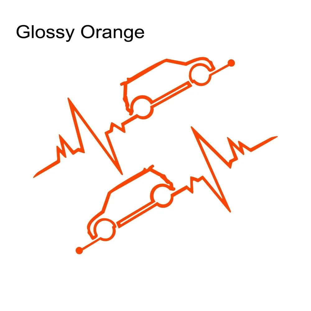 Auto Fenster Herzschlag Aufkleber Grafik Vinyl Decal Auto Tuning Dekoration Für MINI Cooper S JCW One D R55 R56 F55 F56 R60 F60