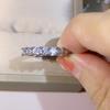 Luxury Sparkly white Zircon Ring For Women Engagement Wedding Shiny Ring Party Jewelry Fashion Female