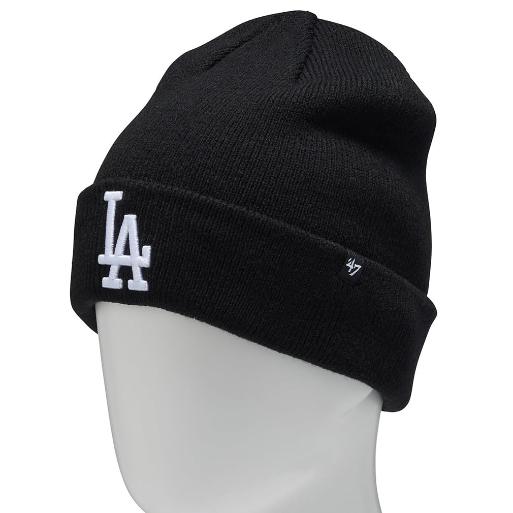 Forty Seven '47 Dodgers Black Knit Cap Beanie for Men, One Size Fits All (47brand489) [Authentic Japanese Product]