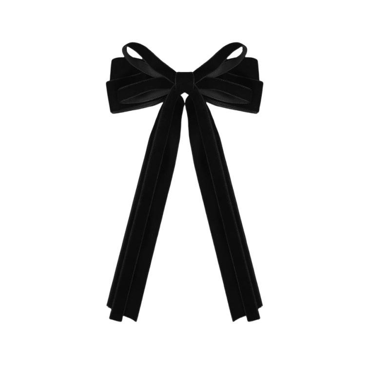 Retro Velvet Bow Hair Clip: Fashionable, Versatile Accessory for Any Hairstyle