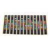6PCS Black Color Fretboard Note Decals Self-Adhesive Guitar Fret Stickers  For Guitar Practice Use