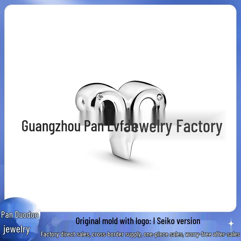 Panjia Versilberte Sternbild-Perlenanhänger für DIY-Zubehör