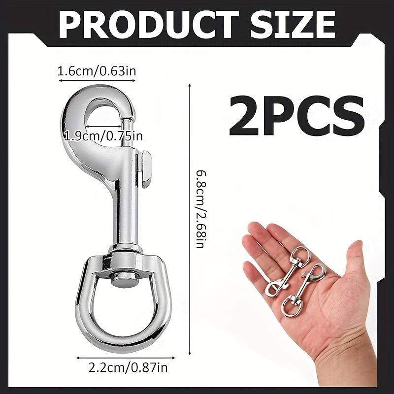 Two Sturdy Rotating Hook Bags, Made of Stainless Steel, Can Be Used As Keychains And Login Key Holders Or Dog Wires