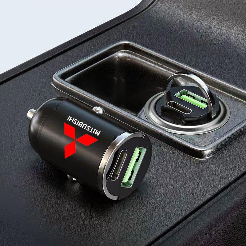 Car Charger 12-24V Lighter Fast Charging Adapter Car USB Type C Charger For Mitsubishi Pajero Outlander XL Montero Lancer Triton l200 Galant