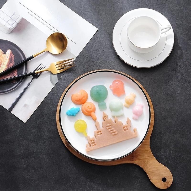 Diy Halloween czekoladowe formy silikonowe herbatniki ciasto wakacje narzędzie do pieczenia prezent na boże narodzenie Cartoon Food Grade silikonowe narzędzie kuchenne