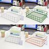 Slim Metal Storage Basket With Steel Mesh Base For Accessories And Small Items