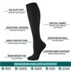 Solid Color Compression Socks Stretchy Leg Support Knee Sock Fashion Pain Relief  Women Men