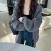 Medium and Long Casual Pocket Knitted Cardigan Women's 2025 Autumn and Winter New Soft Waxy Lazy Wind Sweater Jacket Women