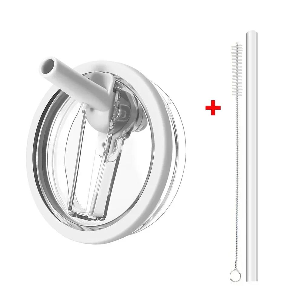 40oz Flip Straw Leak Proof Lid for Stanley H2.0 Quencher ProTour Tumbler Lid Replacement for Stanley Cup Accessories Straw Cover Cup Holders 5