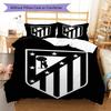 Juego de Edredón Ropa de Cama Atleti Funda de Edredón Funda de Almohada Decoración del Hogar Regalo de Cumpleaños (1 * funda nórdica + 2 * fundas de almohada, sin núcleo)