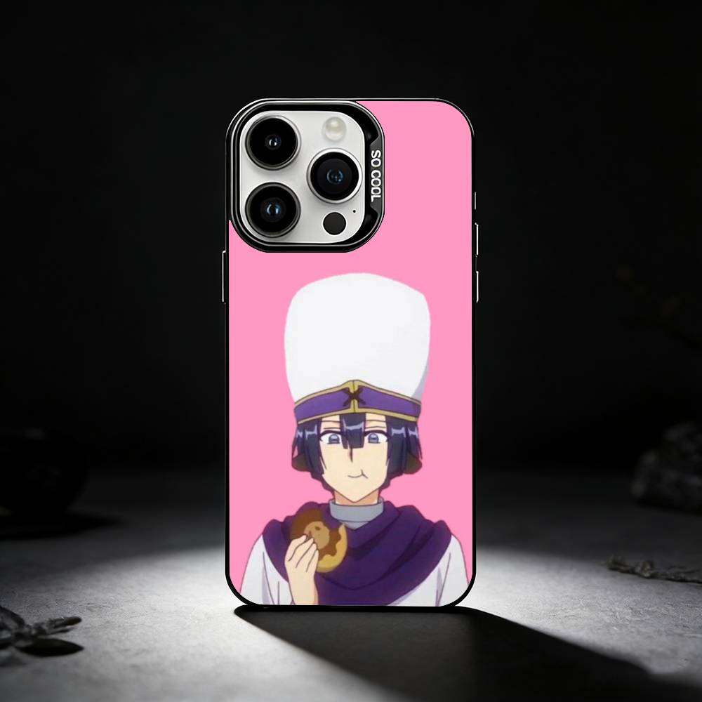 S-Sleepy Demon C-Castle Phone Case For iPhone 17,16,15,14,13,12,11 Plus,Pro Max,XS,Colored Silver Phone Case