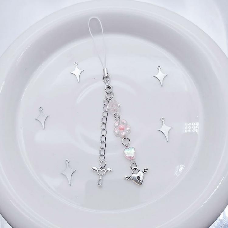 Sweet Cool Bowknot Heart Cross Hanging Pendant Phone Strap Cute Bag Decoration