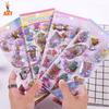 Kawaii Glittering 3D Cartoon Capsule Stickers Scrapbooking Waterproof Bubble Pvc Diy Stickers Aesthetic Girls Gift