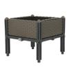PP  Raised Garden Bed Vegetable Bed Raised Garden Bed for Vegetables Elevated Planter Box with Legs Outdoor Patio Flower Herb Container Gardening