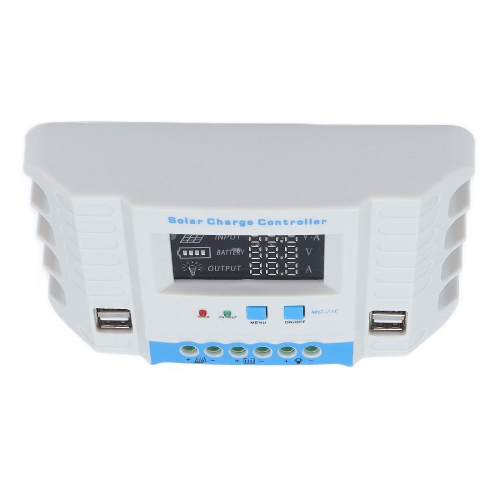 Solar Charge Controller LCD Display Electrical Protection Functions Impact Resistance Panel Regulator30A