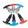 1PC Factory Outlet Plastic T-Handle Retractable Spring Loaded Indexing Plunger High Quality Positioning Pin Red Konb With Nut