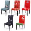 Christmas Chair Cover Dining Chair Protecting Slipcover Elastic Chair Cover Furniture Decor