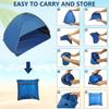 HACRAHO Strand Sonnenschutz Strand 1 Stück Winddicht Tragbar Sonnenschutz Zelt Camping Picknick Zelt für Kleine Hunde Katzen und Andere Kleine Blaues Pop-up-Zelt,