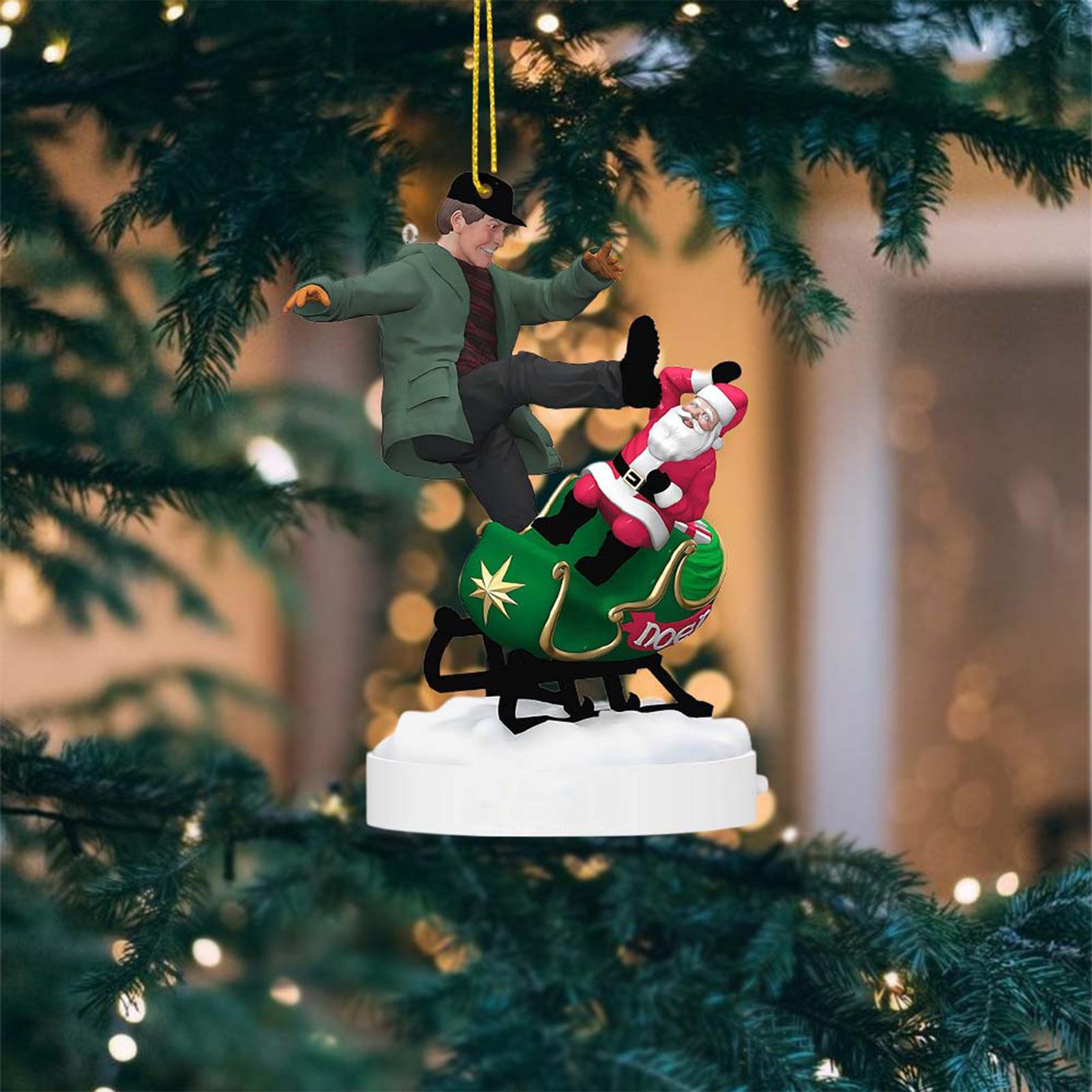 

Backpack Christmas Tree Acrylic Hanging Piece 2D Flat Hanging Piece, Christmas Yen Decoration For Your Christmas Tree. One Size