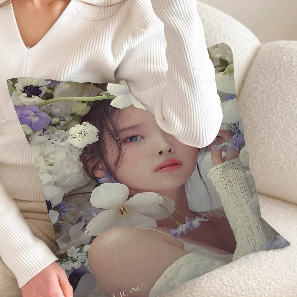 Lee J-Ji E-Eun I-IU Anmie Pillow Cover Sofa Cushion Cover Home Room Decoration Children Gift