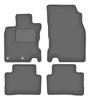 Velour Graphite Car Mats For: Nissan Qashqai II J11 Crossover (2013-)