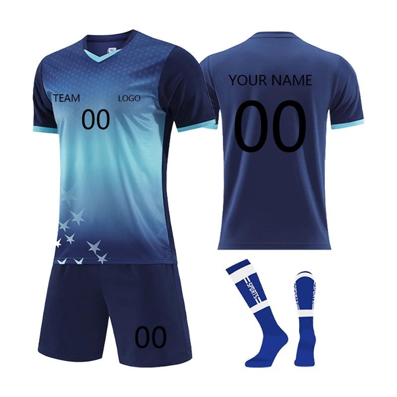 Personlig skjortesett for menn jenter med navnenummer Spesialtilpassede fotballdrakter for gutter treningsdress