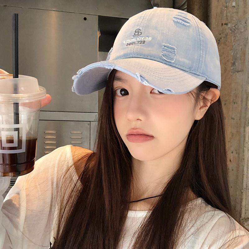 Style Popular Korean Distressed Baseball Hat For Women Great For Summer Spring