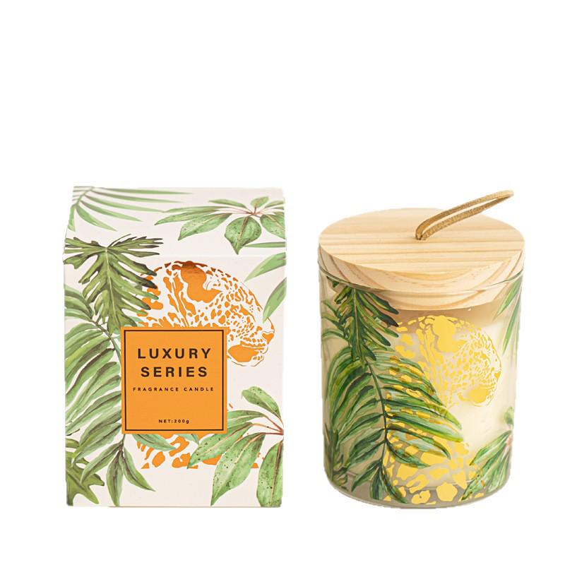 Aromatherapy Soy Candle - Lily Fragrance Natural Air Purifier | Gift Box for Friends