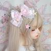 Cute Baby Bows Hair Clip For Kids Girls Solid Color Hairpins Barrettes Handmade Headwear Hair Accessories Princess Lolita Hair Clamp