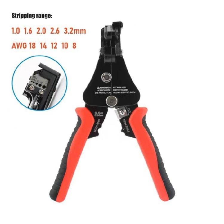 3 In 1 Electric Stripping Pliers Cable Wire Cutting Accurate Ethernet Cord Stripping Suitable for Household Maintenance