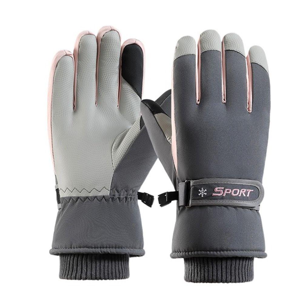 Warm Driving Gloves Anti-Slip Snowboard Mittens Touchscreen Gloves  Motorcycle