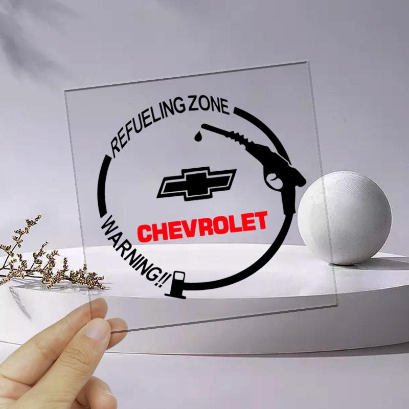 Car Badge Vinyl Reflective Fuel Tank Cap Stickers Decal Accessories for Chevrolet Cruze Equinox Captiva Trax Malibu Tahoe Impala Sonic