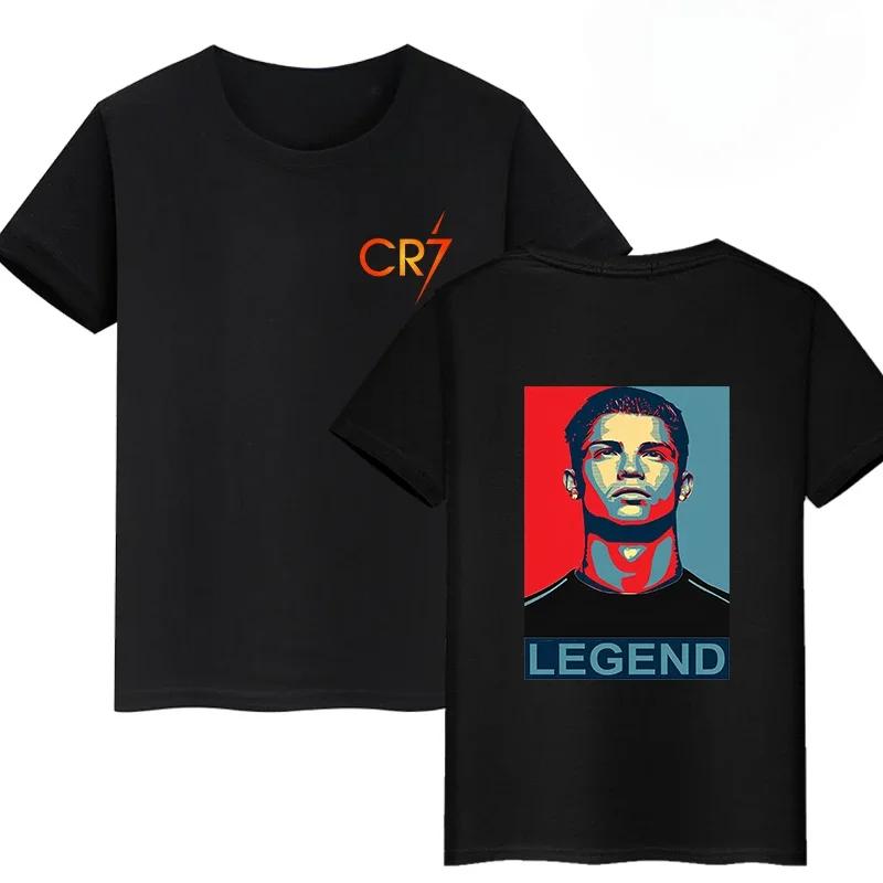 New Arrival Mens Clothes Tee Shirt Homme Graphic T-Shirts Men Tshirt for Men Ropa Hombre Ronaldo Double-sided Print 71071