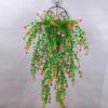 Verdor Montado en la Pared: Enredadera de Flores Artificiales Larga y Hojas Decorativas para Espacios Interiores/Exteriores