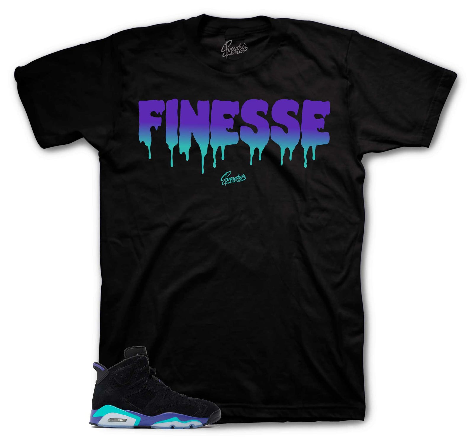 Sneaker Tees To Match Retro 6 Aqua - Finnese Shirt 3XL