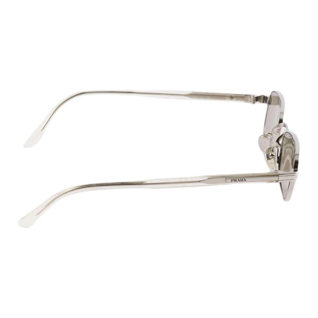 Prada Original Design Square Sunglasses Men Sunglasses Silver SPRB54E1BCC054
