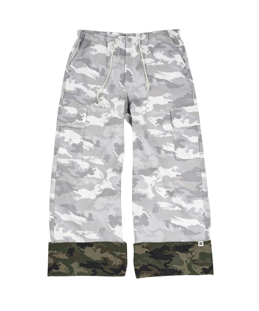 Soleubi Dual Camo Roll-Up Pants / Gray