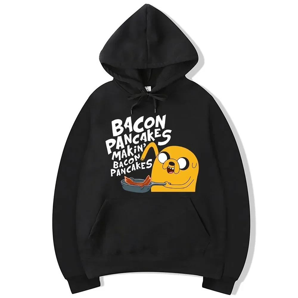 Adventure Time Animation TV Series Jake Cartoon Pattern Pullover for Men and Women Harajuku Fashion Street Harajuku