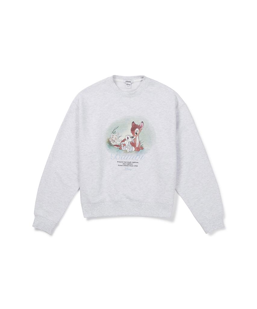 CLOVE [26Fw CLOVE] Bambi_Sweatshirt (Light Gray)